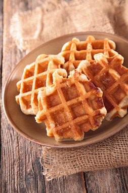 Belçika waffle plaka