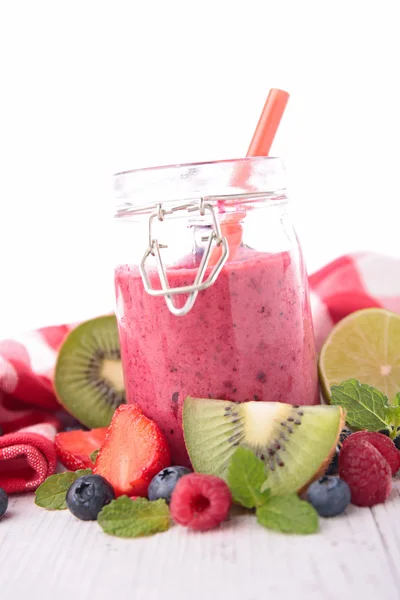 Fruits and berries smoothie — Stock Photo, Image