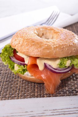 Tablo taze lezzetli hamburger