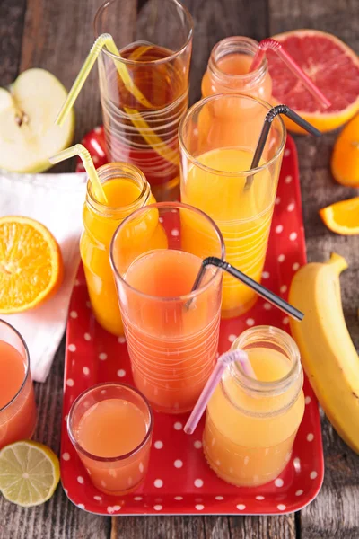 Assorted fruit juice — Stock Photo, Image