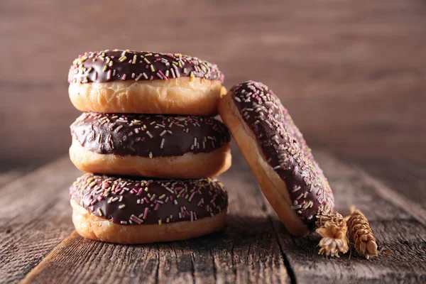 Rosquillas al horno de chocolate — Foto de Stock