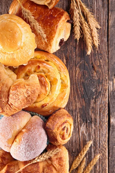 Assorted fresh and tasty pastry — Stock Photo, Image