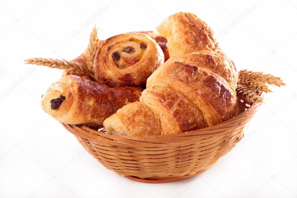 assorted pastries in basket