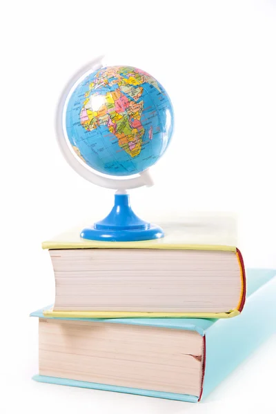 Βιβλία και σχολείο globe — Φωτογραφία Αρχείου