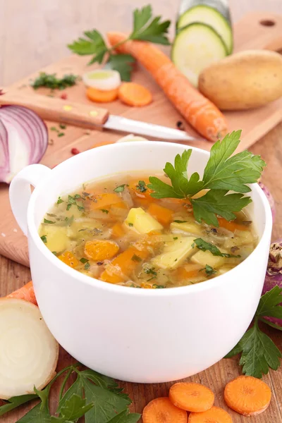 Sopa de verduras saludables — Foto de Stock