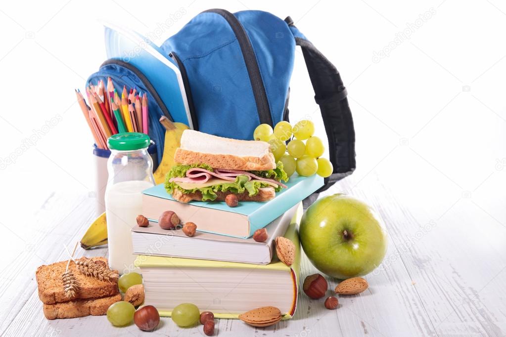 School supplies and healthy food
