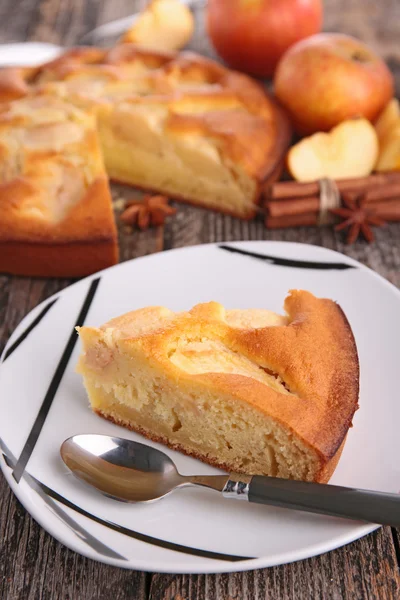 Hausgemachter Apfelkuchen — Stockfoto