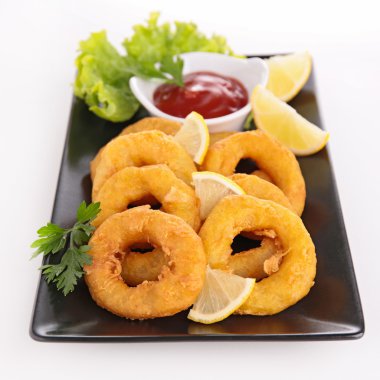 derin kızarmış kalamar