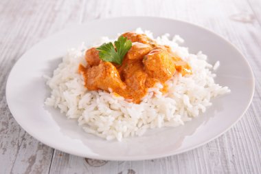 chicken stew and rice clipart