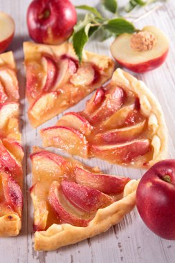 freash şeftali ile şeftali pasta