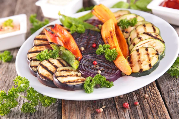 Grilled vegetables, barbecue — Stock Photo, Image