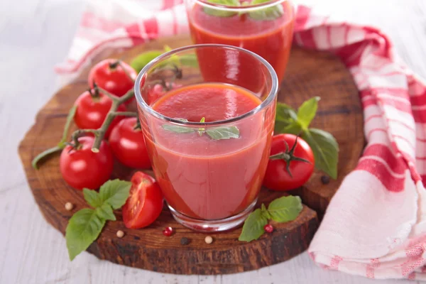 Sopa de tomate, gaspacho — Fotografia de Stock