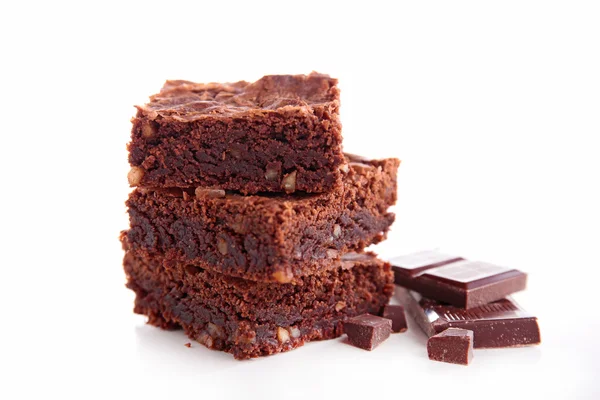 Brownie chocolate cake — Stock Photo, Image