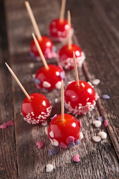 Doces de maçãs de caramelo — Fotografia de Stock