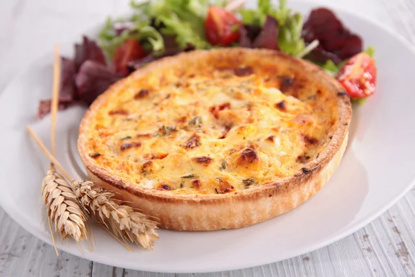 Quiche fransk paj — Stockfoto