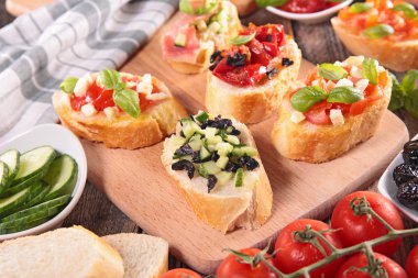 Bruschetta, İtalyan ekmeği ile sandviç