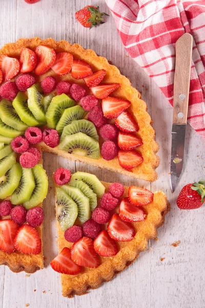 Owoce słodkie ciasto — Zdjęcie stockowe