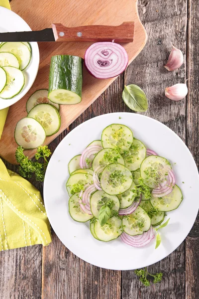 Salada de pepino fresco — Fotografia de Stock