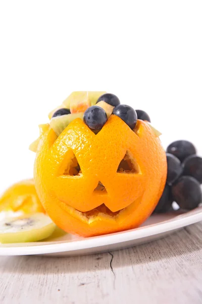 Ensalada de frutas para Halloween —  Fotos de Stock