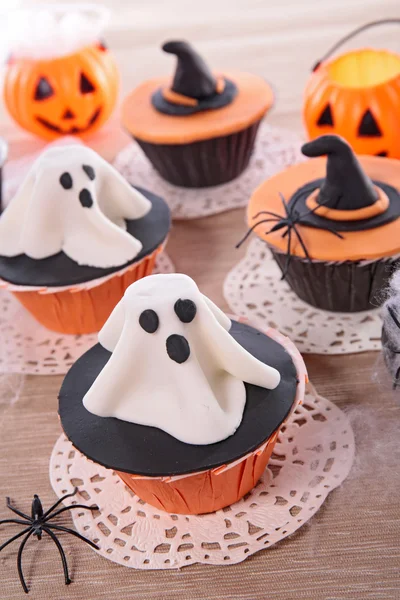 Cupcakes de Halloween, magdalenas — Foto de Stock