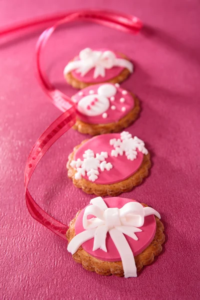 Biscoitos de gengibre de Natal — Fotografia de Stock