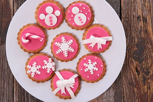 Decorated christmas cookies — Stock Photo, Image