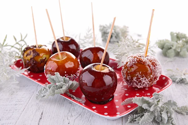 Weihnachten leckere Äpfel — Stockfoto