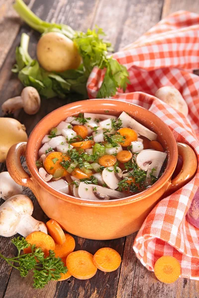 Supa de legume Bowl — Fotografie, imagine de stoc