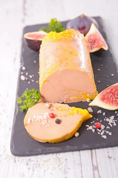 Foie gras con fichi — Foto Stock