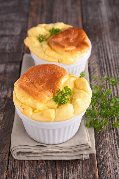Cheese souffle in bowls — Stock Photo, Image