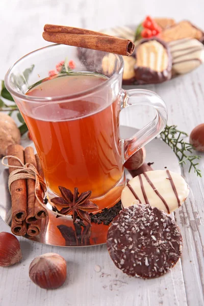 Christmas red tea — Stock Photo, Image