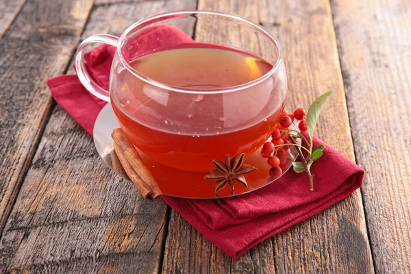 Chá vermelho de Natal — Fotografia de Stock