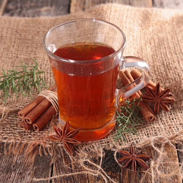 Chá vermelho de Natal — Fotografia de Stock