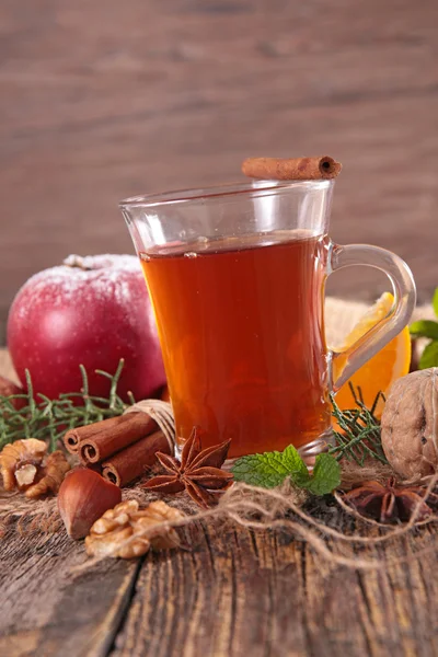 Christmas red tea — Stock Photo, Image