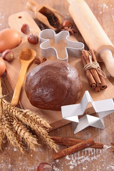 Baking Christmas cookies — Φωτογραφία Αρχείου