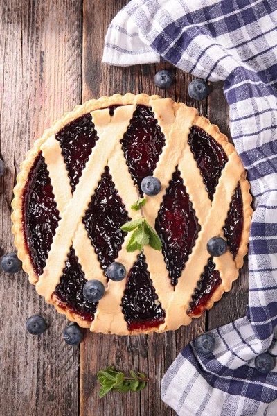 Homemade blueberry pie — Stock Photo, Image
