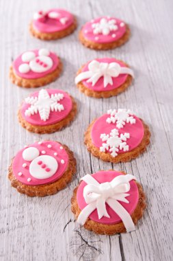 süslü Noel kurabiyeleri