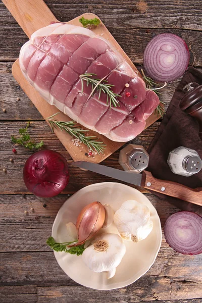 Carne de cerdo cruda — Foto de Stock