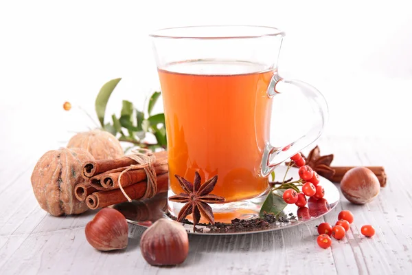 Christmas red tea — Stock Photo, Image