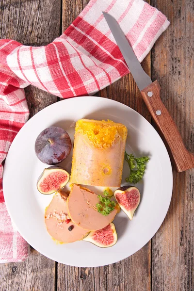 Foie gras, Christmas meal — Stock Photo, Image