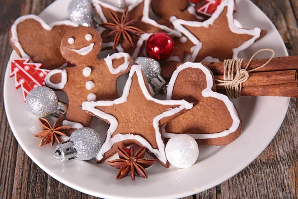 クリスマス クッキーの盛り合わせ — ストック写真