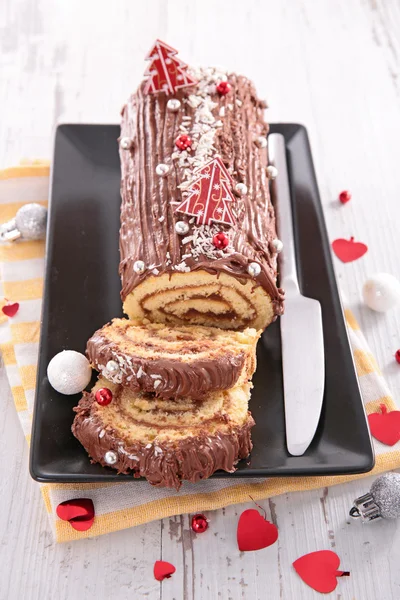 Gâteau de Noël traditionnel — Photo