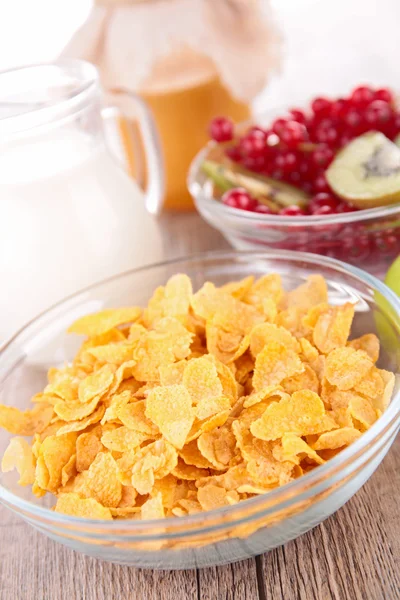 Cornflakes for healthy breakfast — Stock Photo, Image