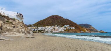 San Jose Köyü ve Almerya, İspanya 'da plaj