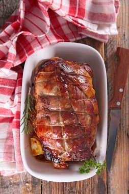 roast pork or beef meat