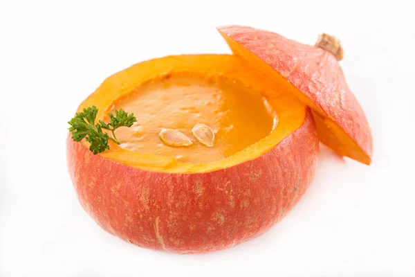 Осенний тыквенный суп — стоковое фото