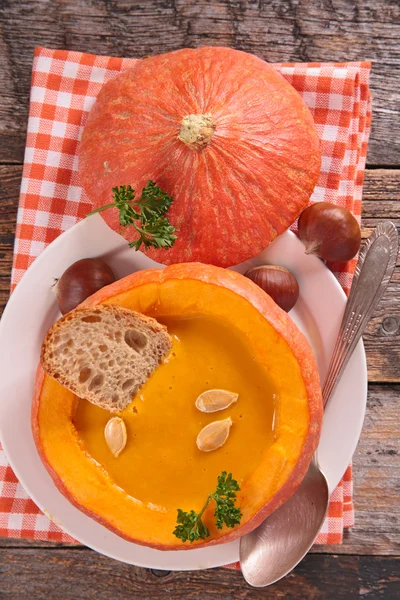 Autumn carrot soup — 图库照片