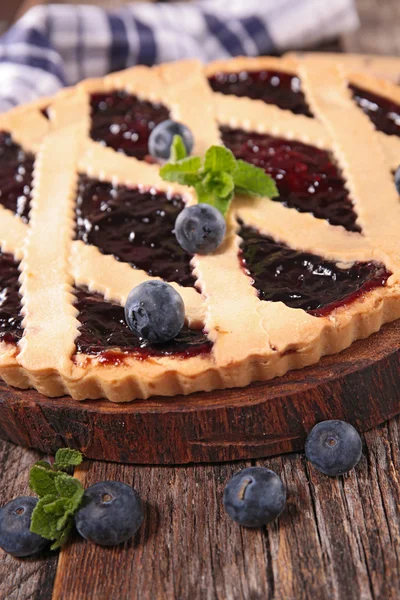 Hausgemachter Blaubeerkuchen — Stockfoto