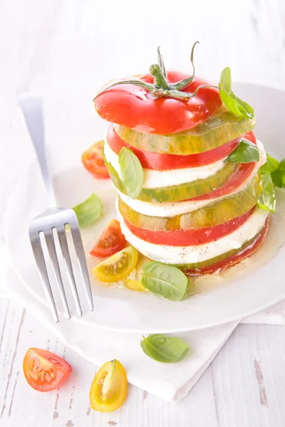 Insalata di pomodoro con mozzarella — Foto Stock