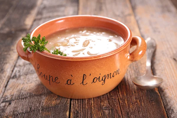 Soupe de légumes oignon — Photo